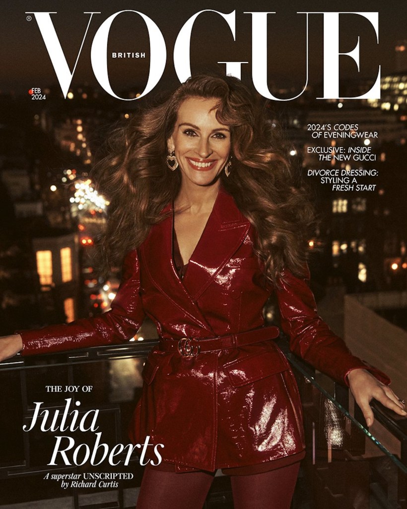 UK Vogue February 2024 : Julia Roberts by Lachlan Bailey