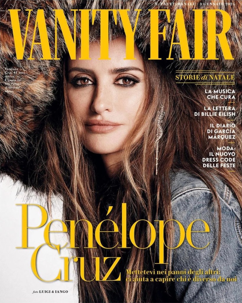 Vanity Fair Italia January 2024 : Penélope Cruz by Luigi & Iango